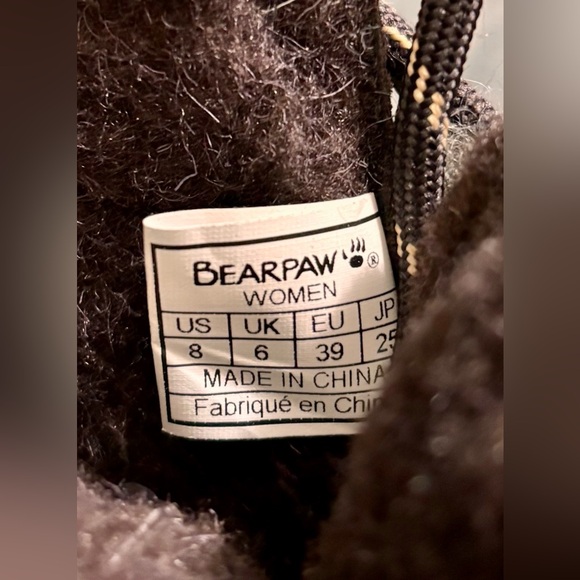 🧸 BEARPAW Women's Alisa Classic Suede Boot Lightweight Lace-Up Size 8 Brown - Picture 10 of 11